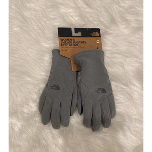 NWT The North Face Women's Shelbe Raschel Etip Grey Gloves, Size Medium